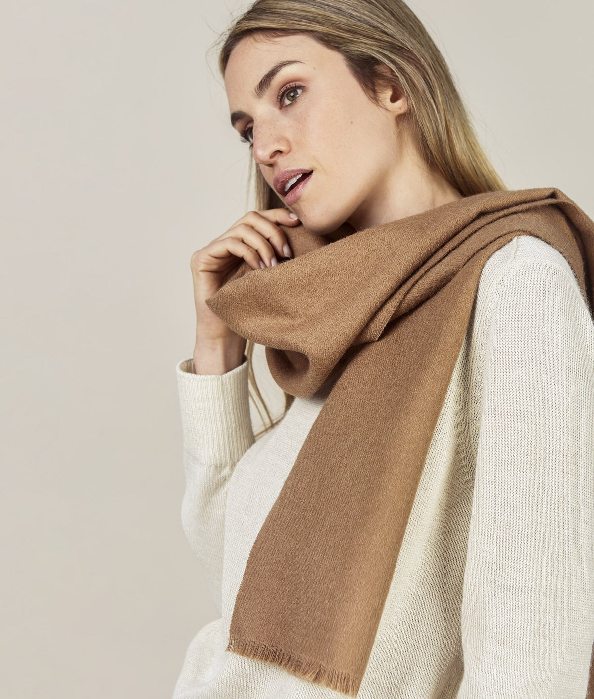 New Fringeless Brushed Scarf