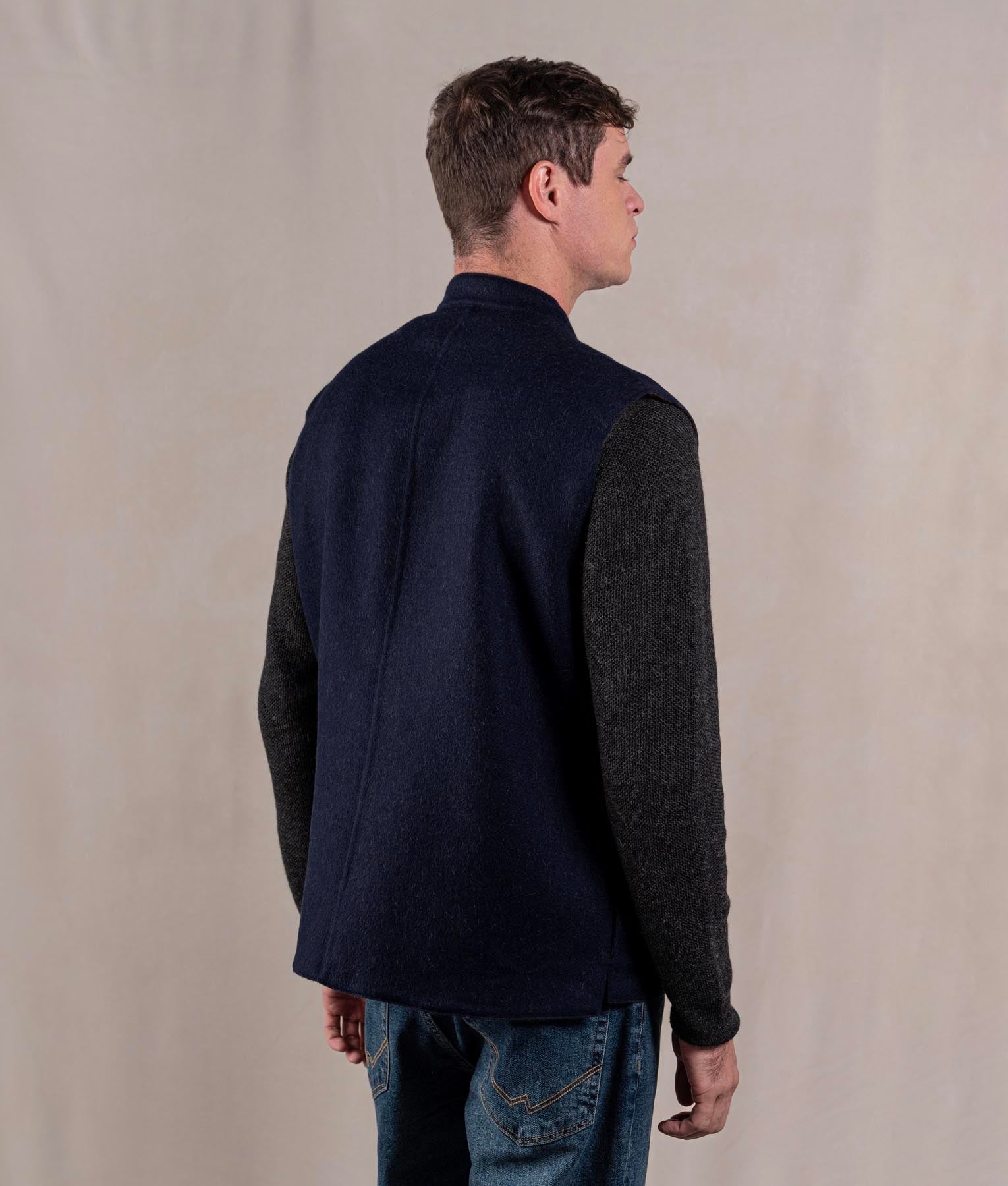 Chaleco De Hombre - Azul Navy Y Cocoa