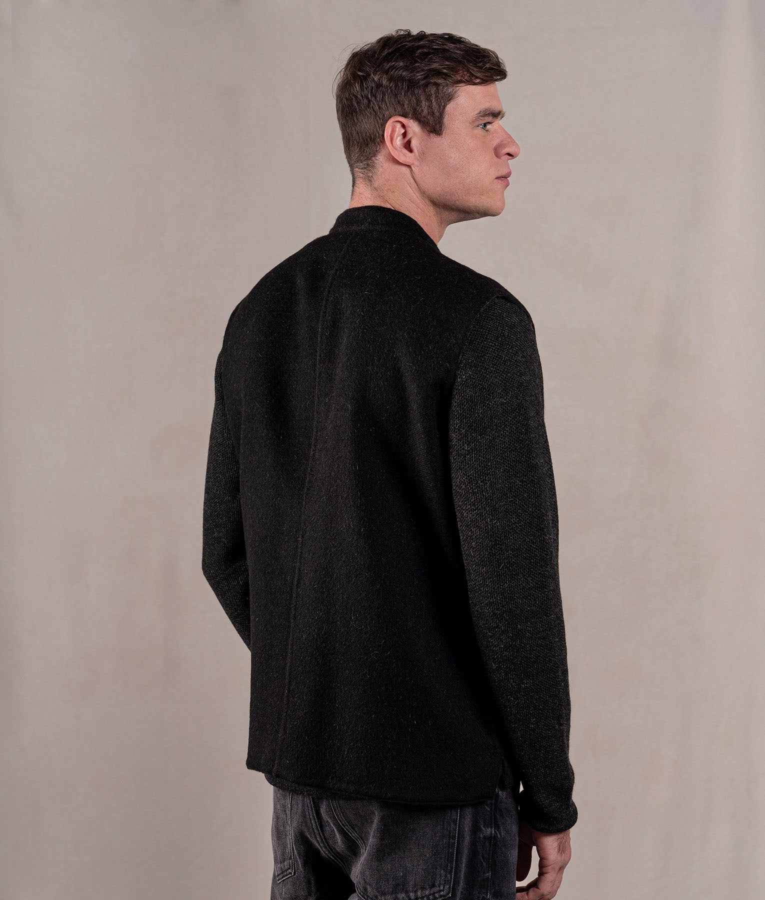 Chaleco De Hombre - Grafito Y Negro