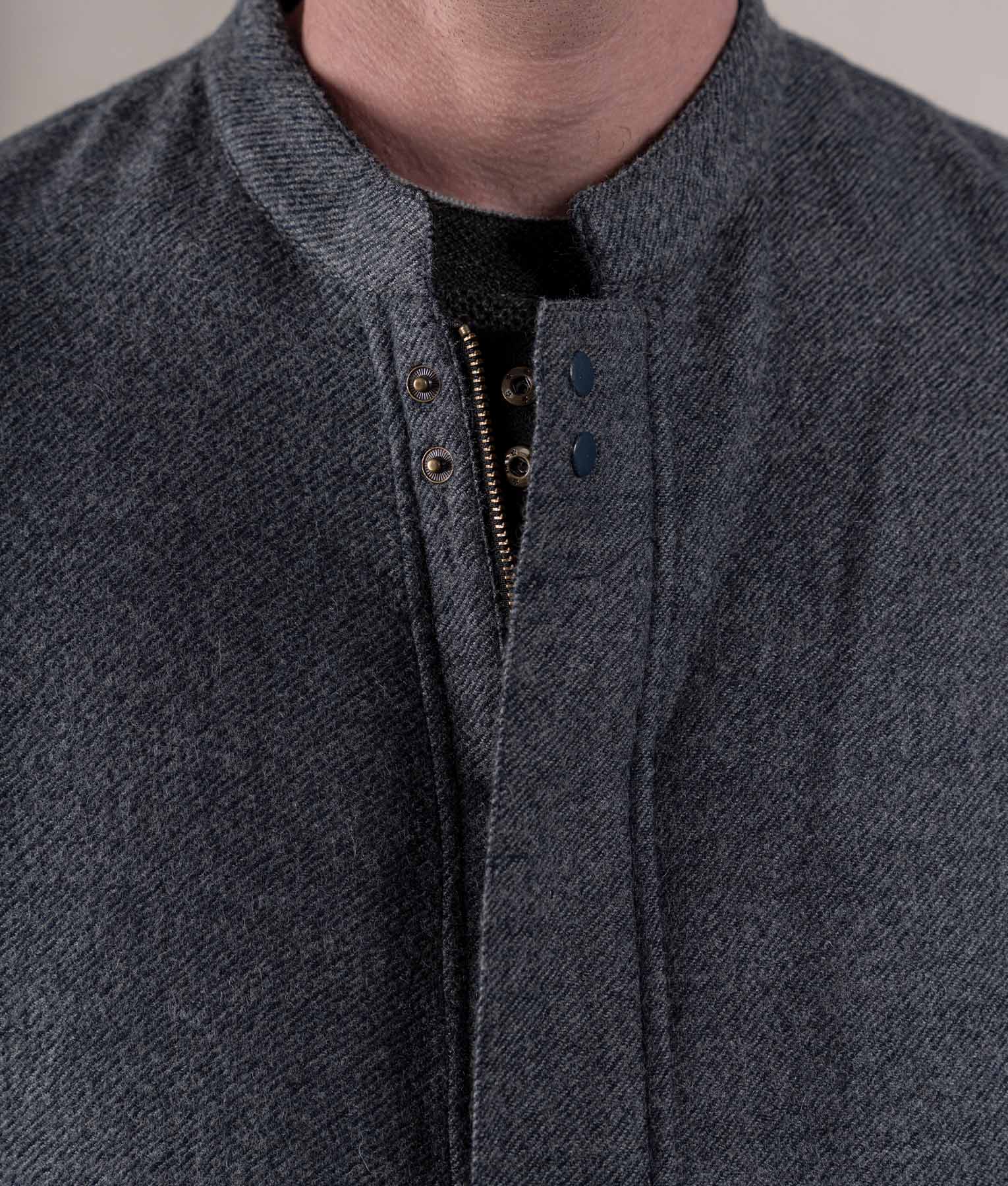 Chaleco De Hombre - Grafito Y Negro