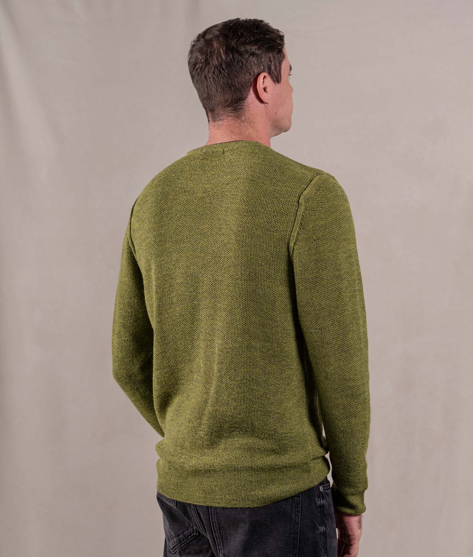 Chompa Panal Basica - Verde Musgo Vivo