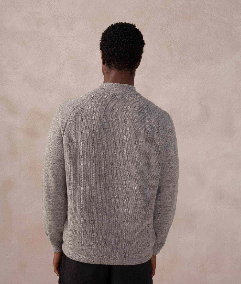 Chompa Panal Cuello Mock - Clima Humedo