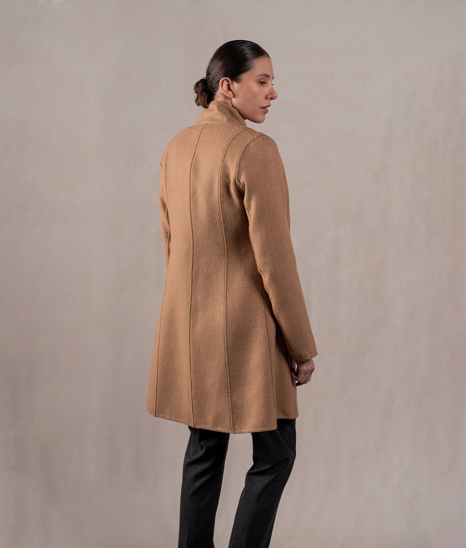 Abrigo Reversible - Terracota Y Camel