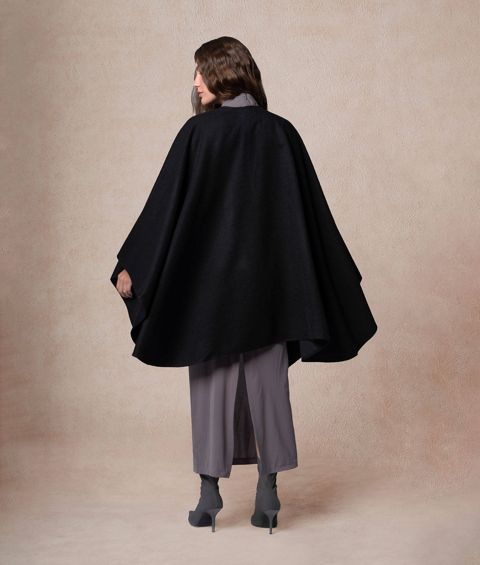 Ruana Baby Alpaca - Negro