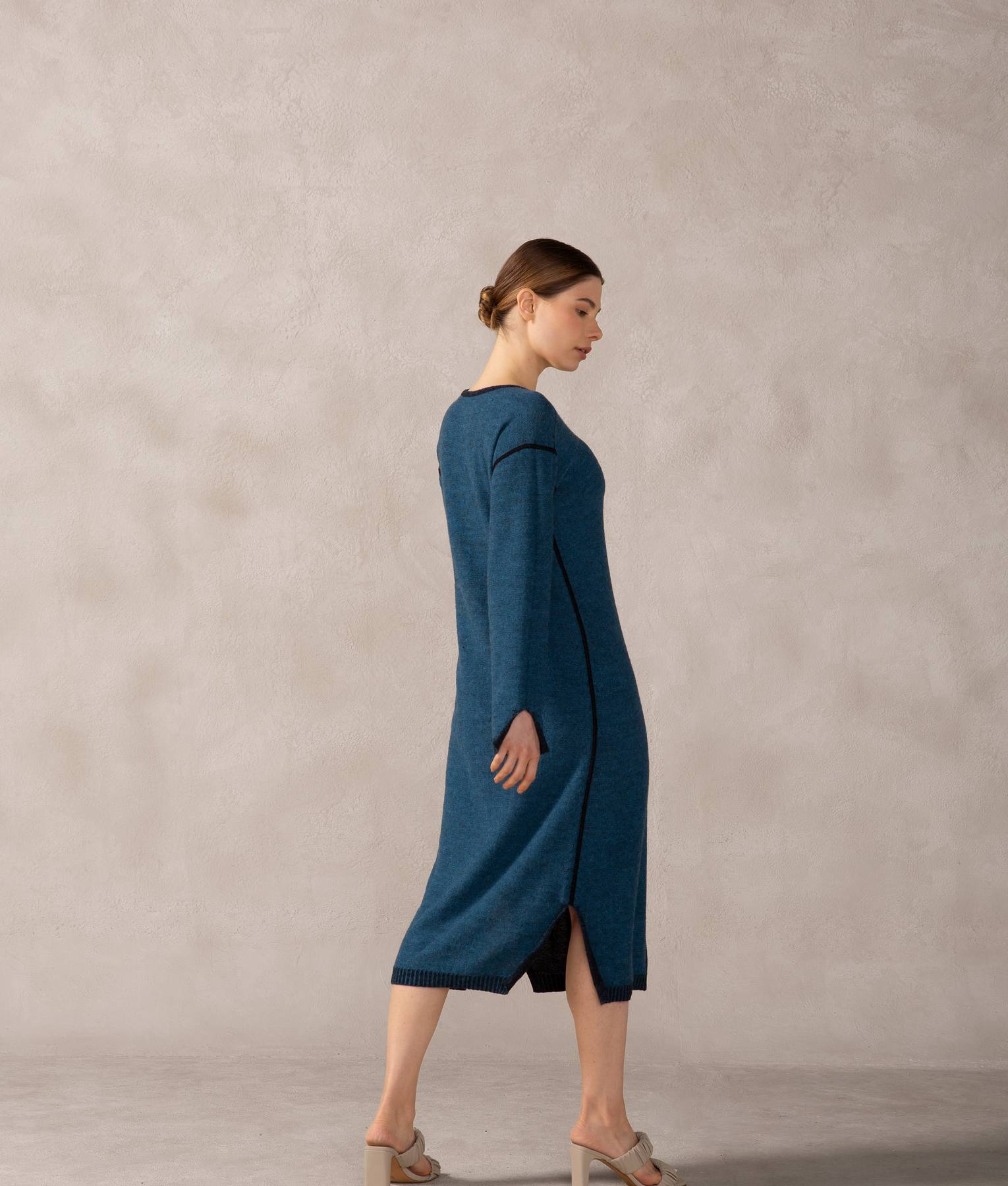Vestido Largo Reversible Baby Alpaca