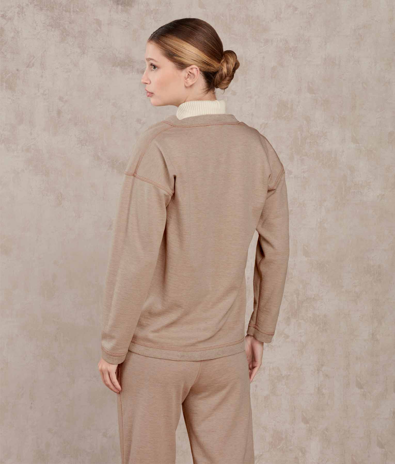 Cardigan Corto - Gris Mañana Y Otoñal