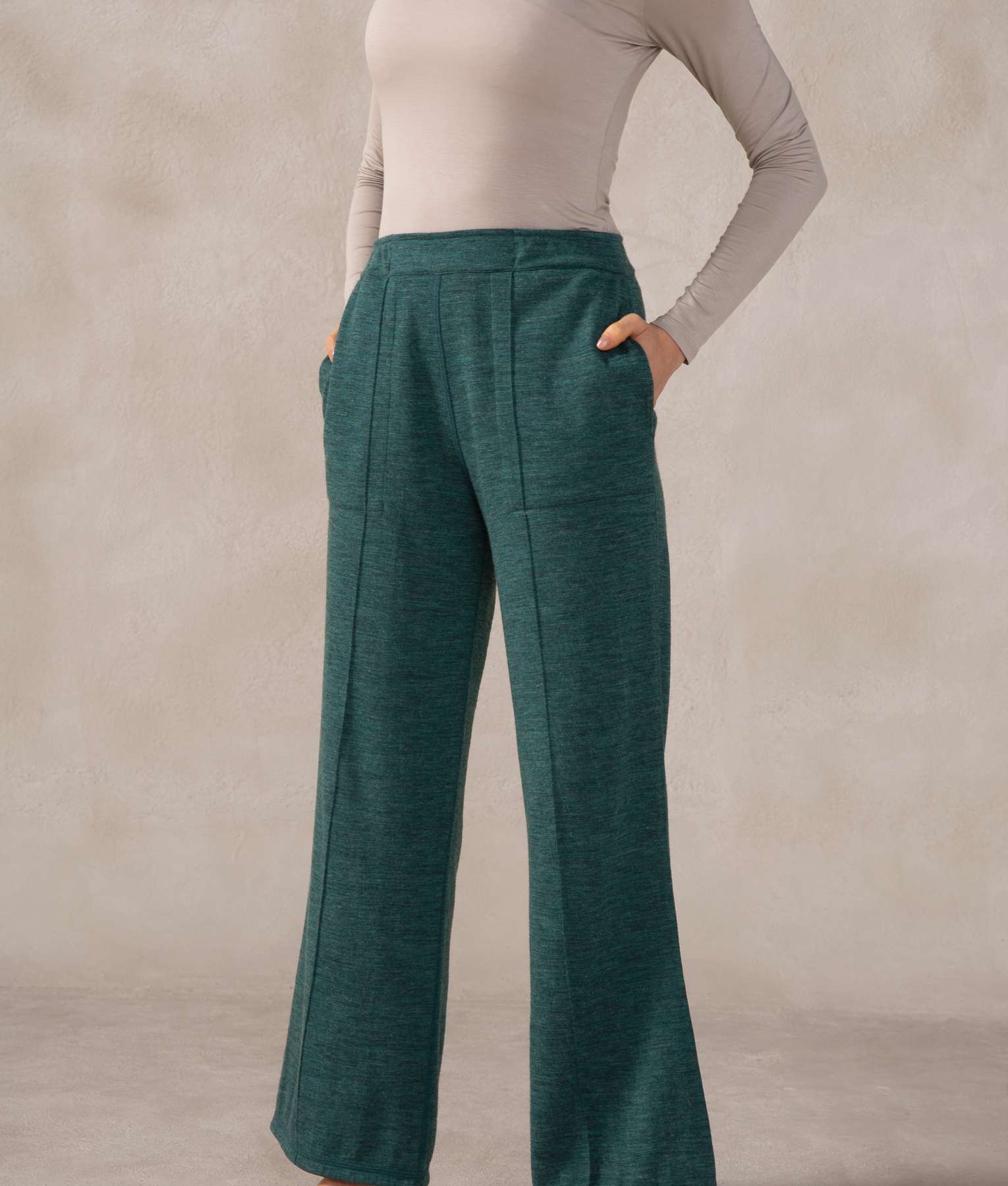 Pantalón Recto Reversible Premium Alpaca y Algodón Pima