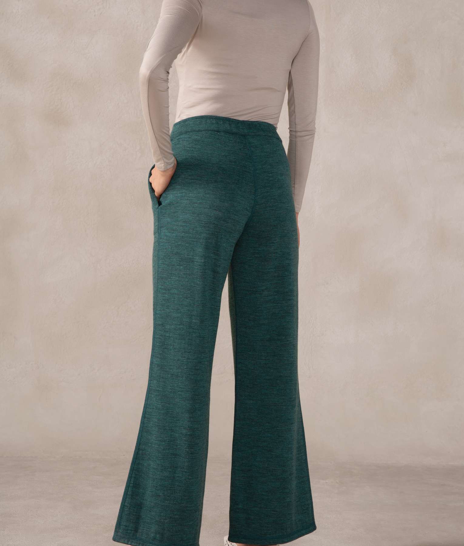 Pantalón Recto Reversible Premium Alpaca y Algodón Pima