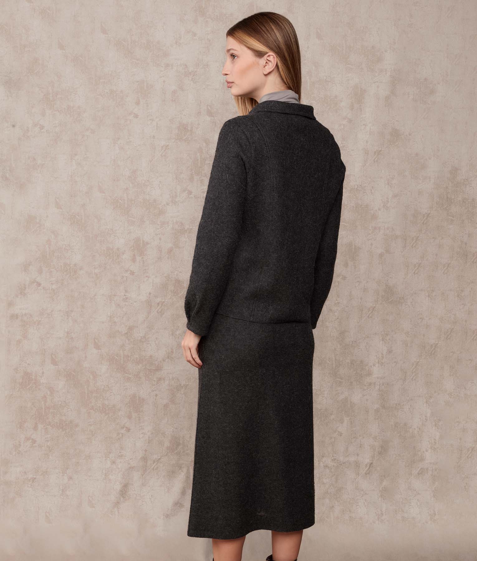 Cardigan Con Bolsillos - Negro Pirata