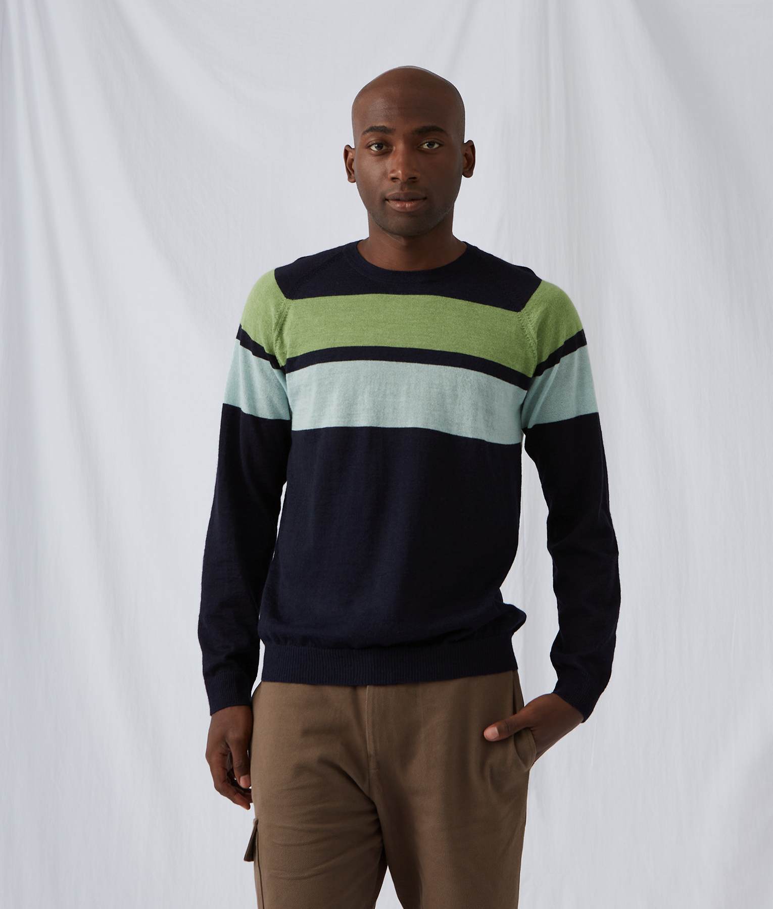 Chompa Men's Intarsia Cuello O
