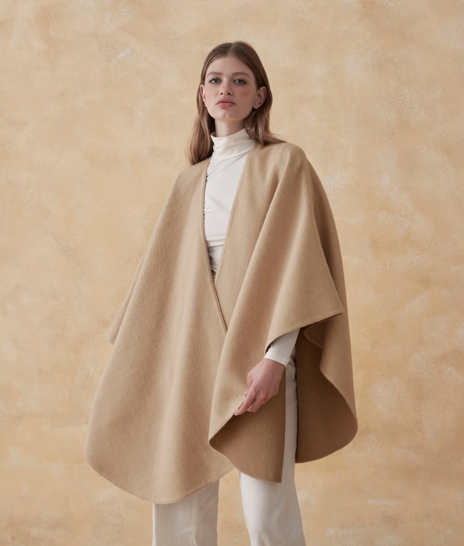 Ruana Reversible Baby Alpaca