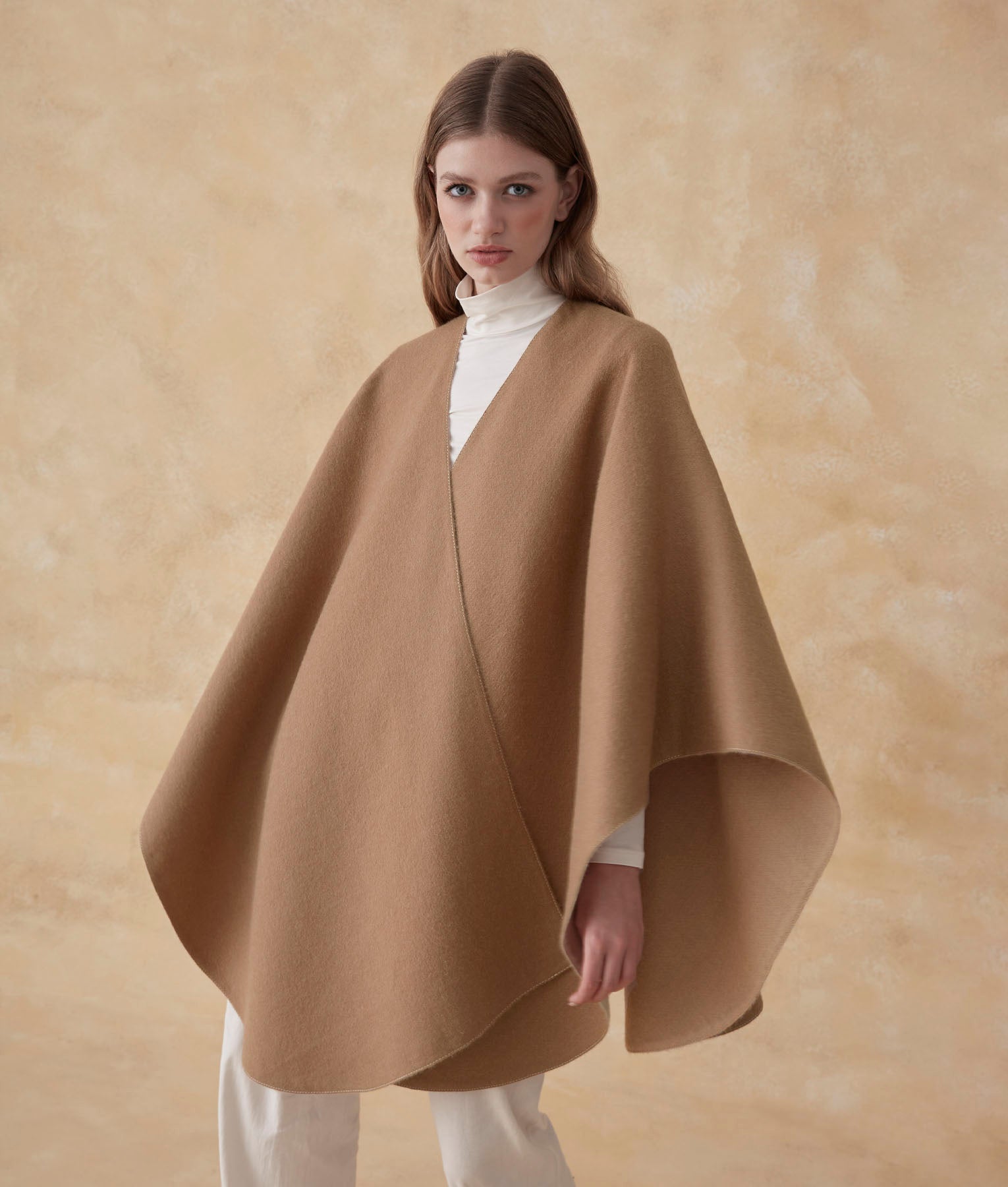 Ruana Reversible Baby Alpaca