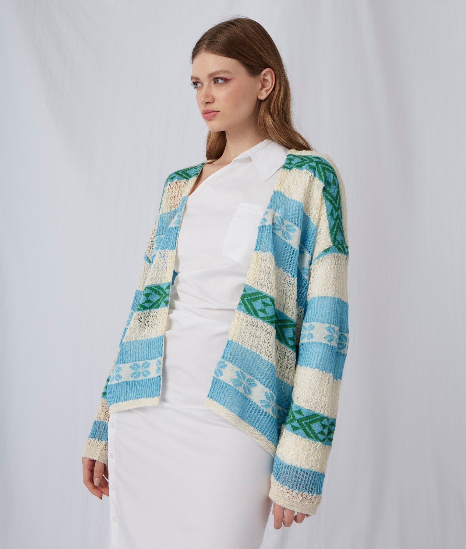 Cárdigan Lace & Jacquard