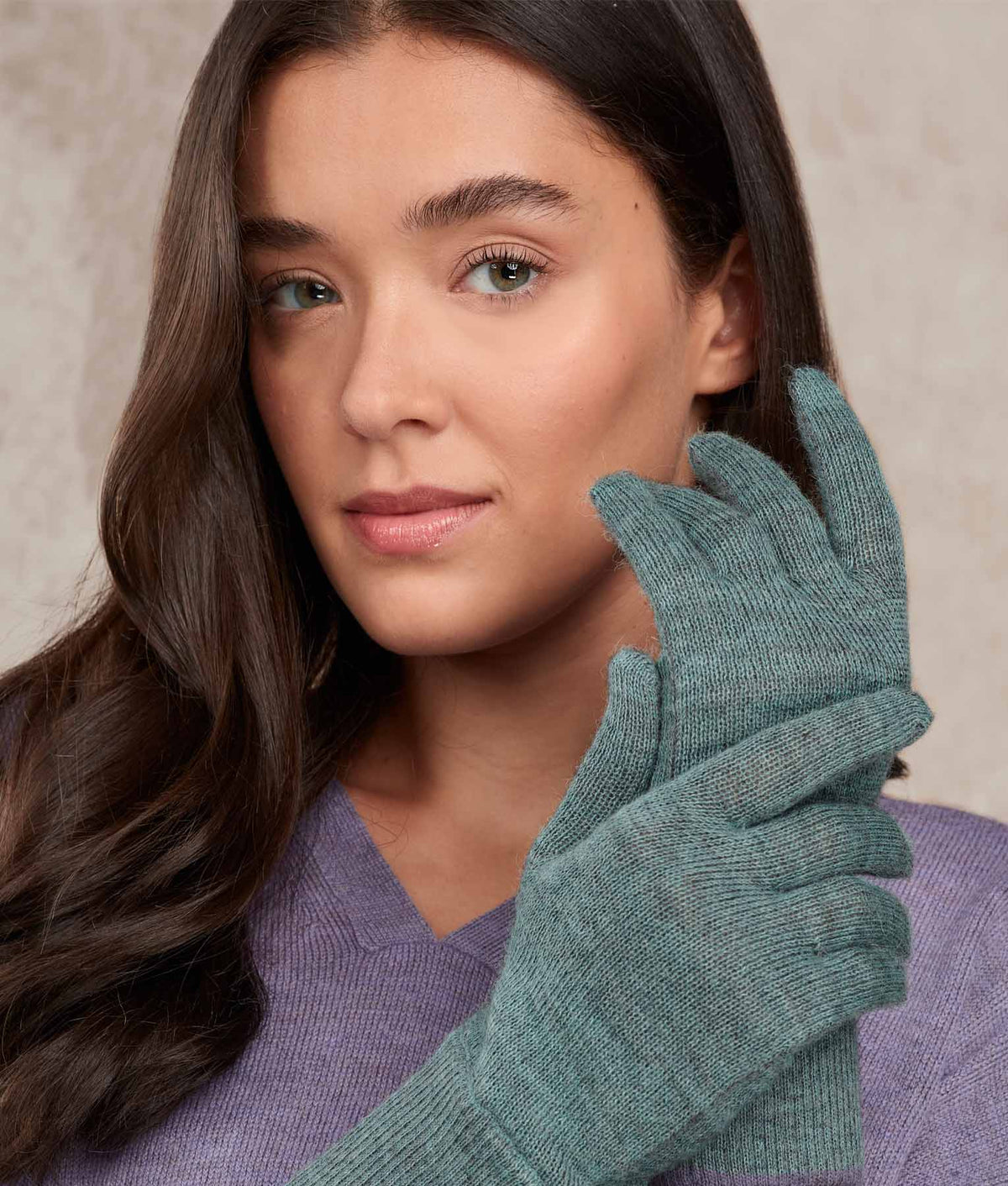 La Fusion Guantes - Turquesa Oscuro Y Gris
