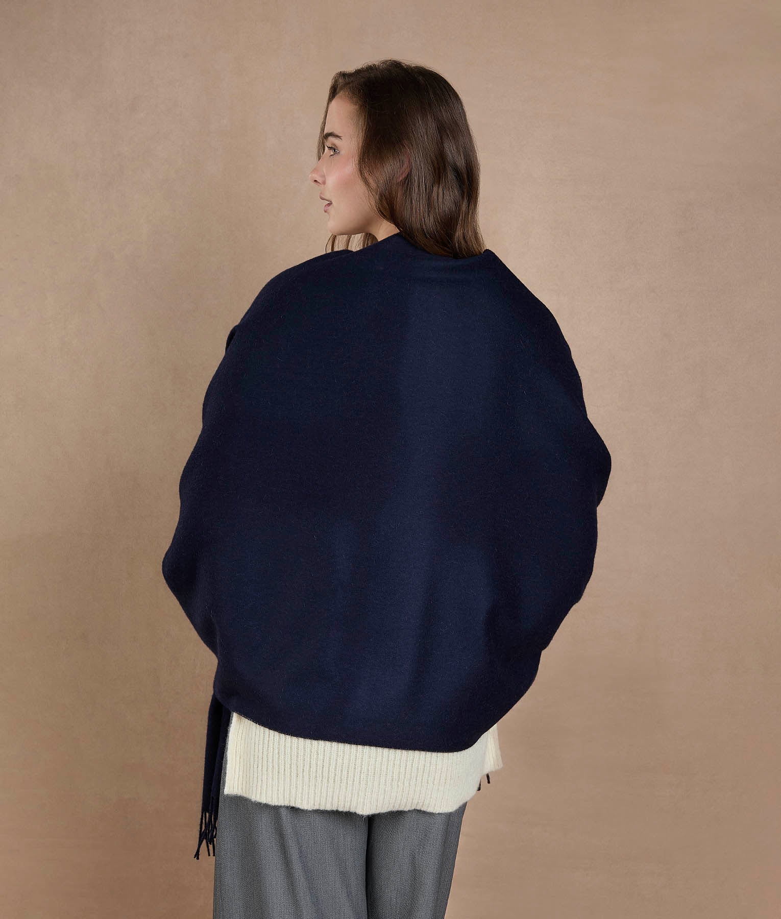 Estola Perchada - Azul Marino