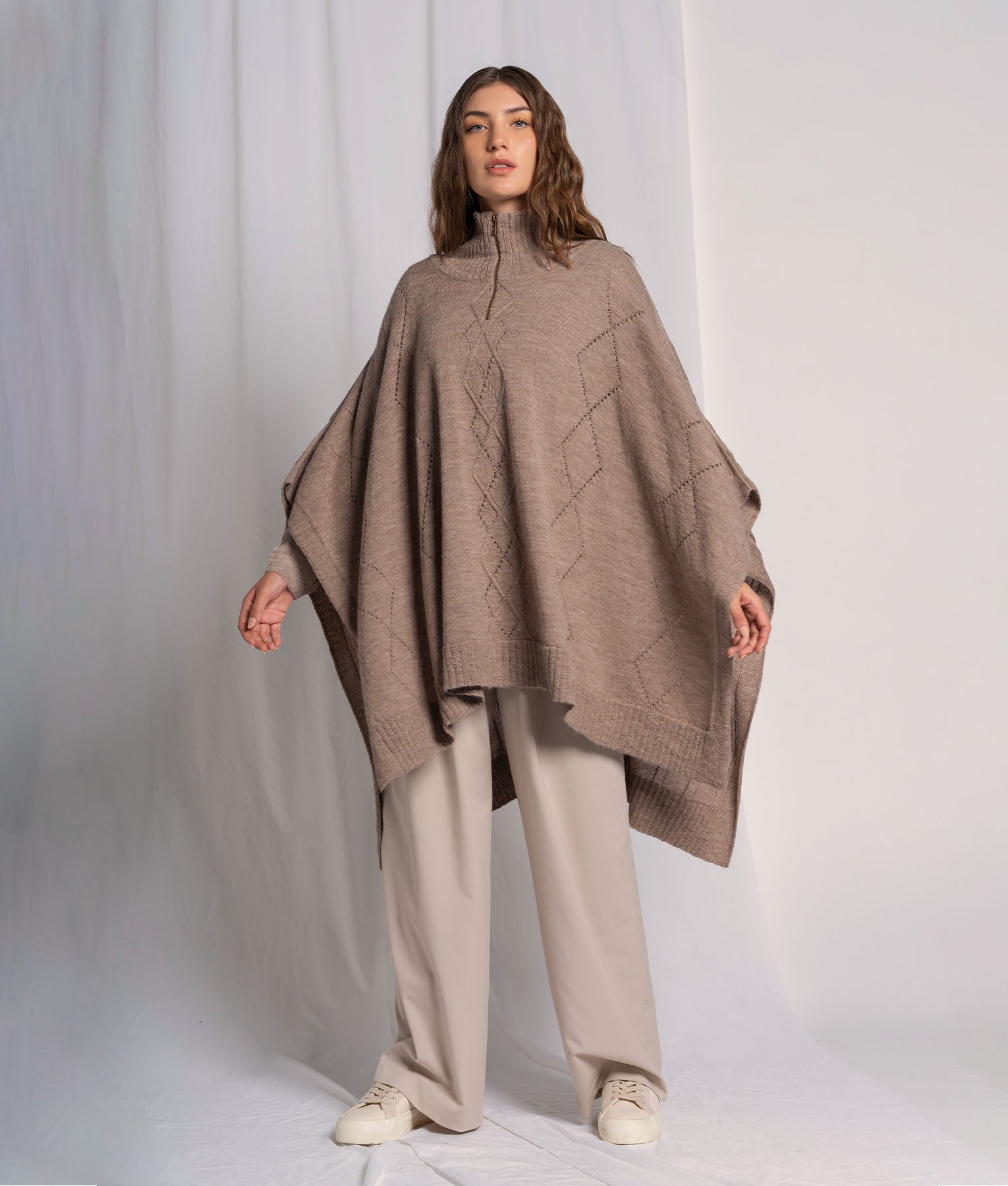 Poncho De Cuello Alto A Medida