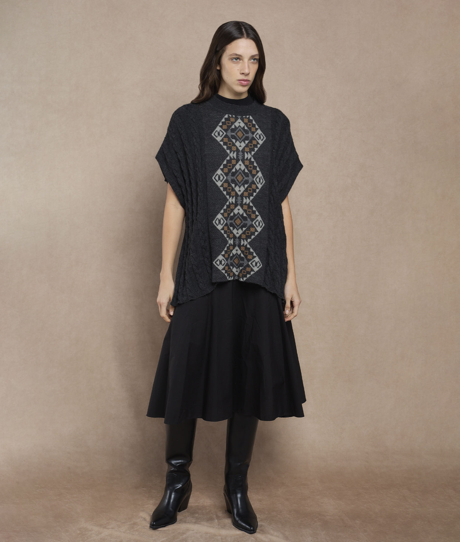 Poncho Trenzas Estructuras