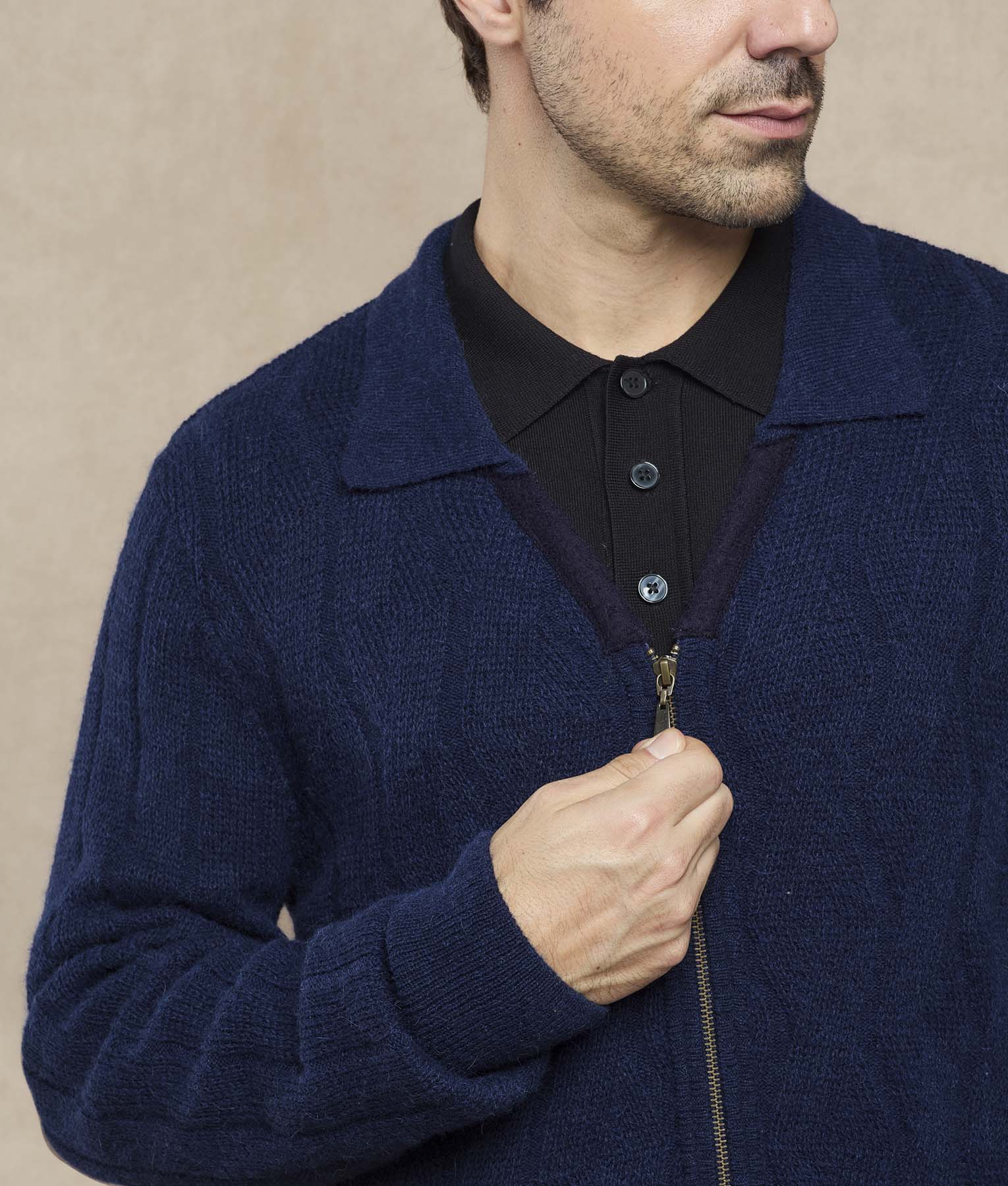 Cardigan Twisted Ribs