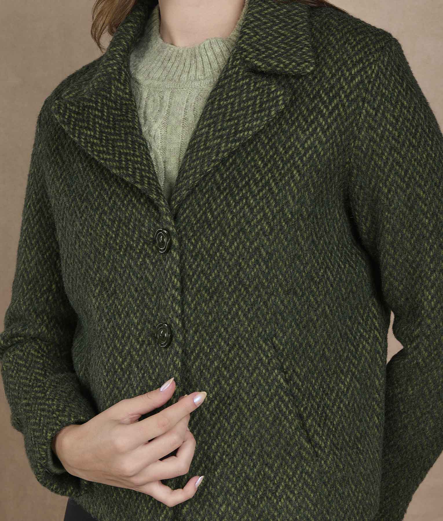Chaqueta Espigas - Verde intenso
