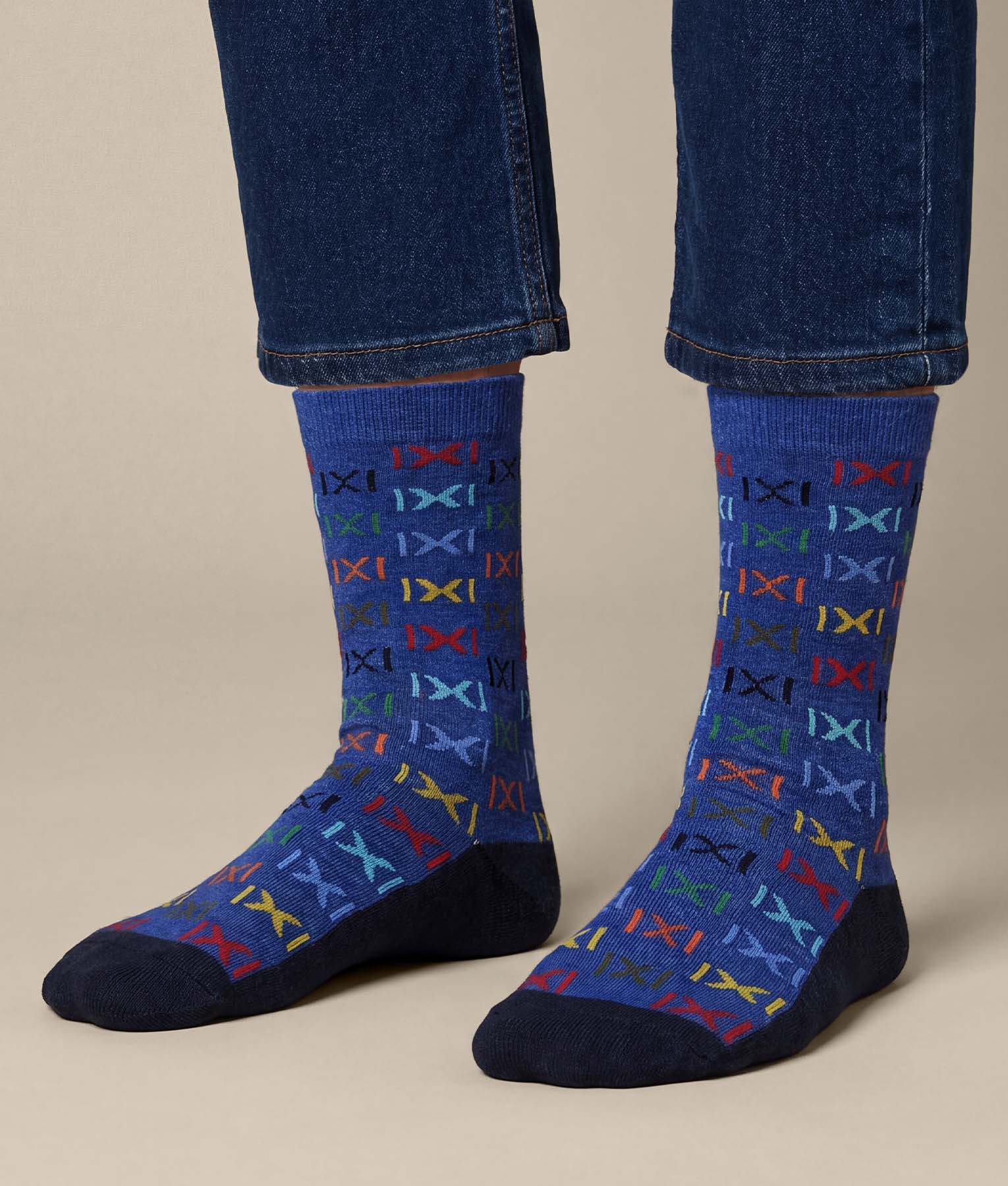 Medias Multicolor cruzadas para hombre