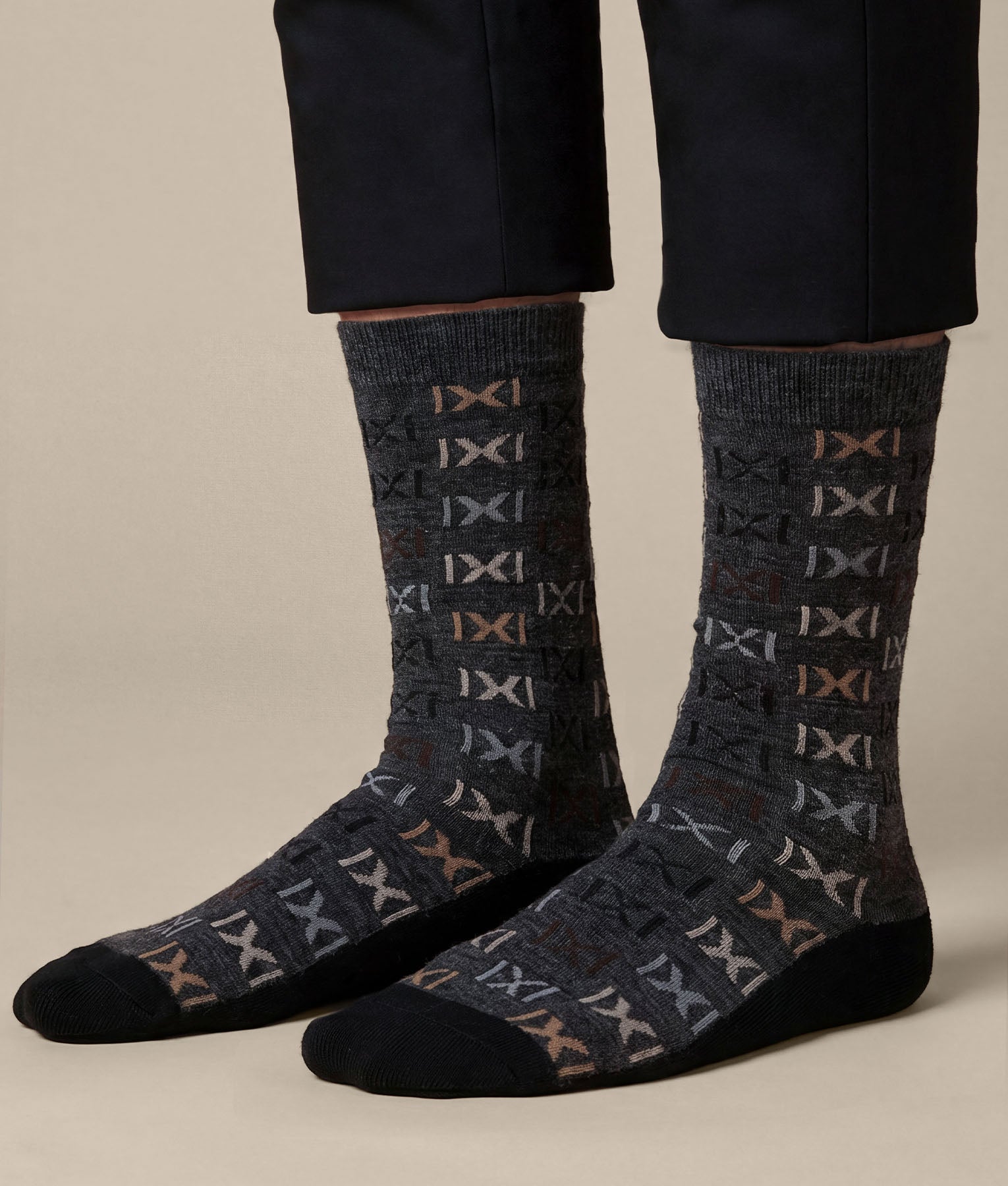 Medias Multicolor cruzadas para hombre