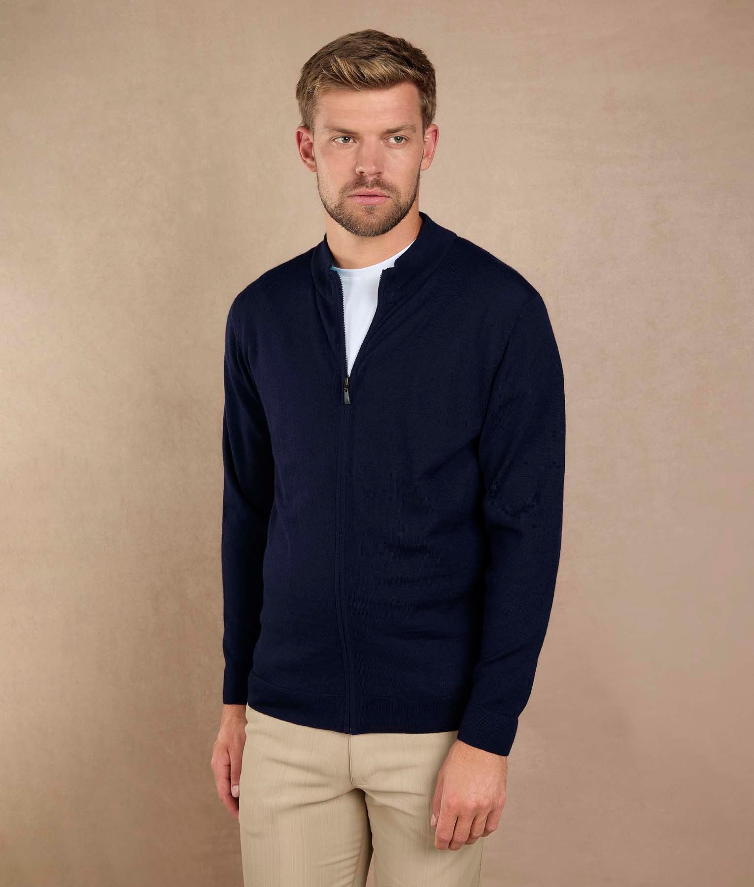 Cardigan Cuello Mock