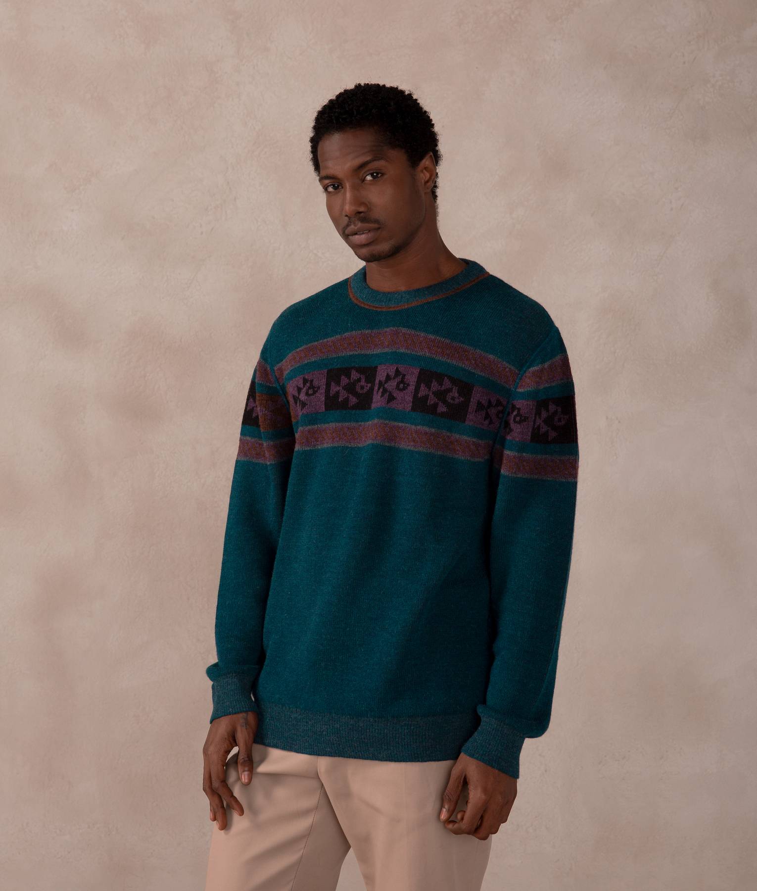 Chompa Ribbed Crew Reversible