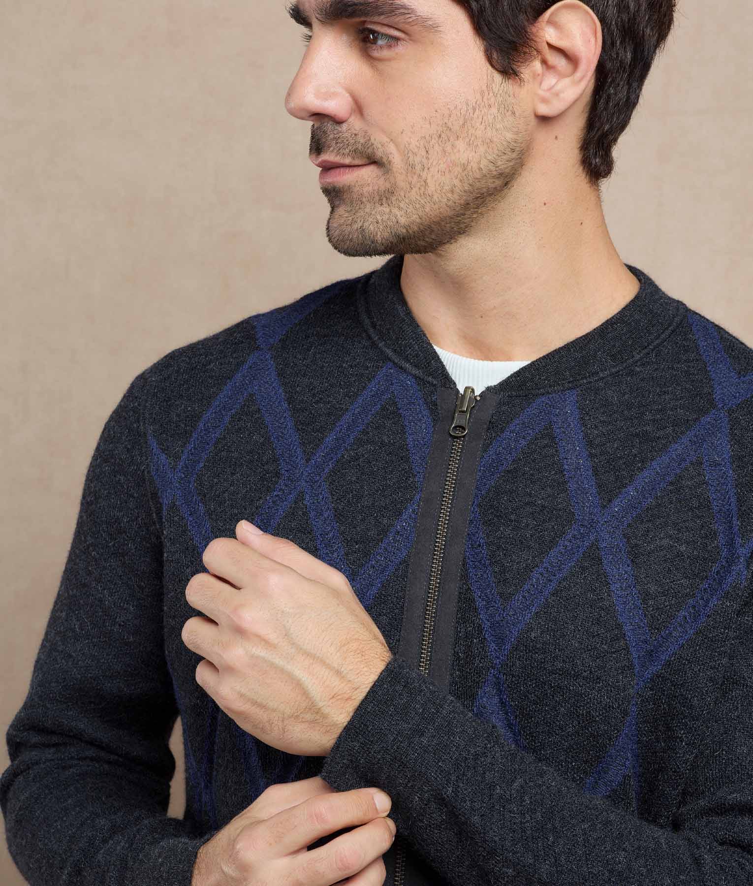 Cardigan Rombos Reversible