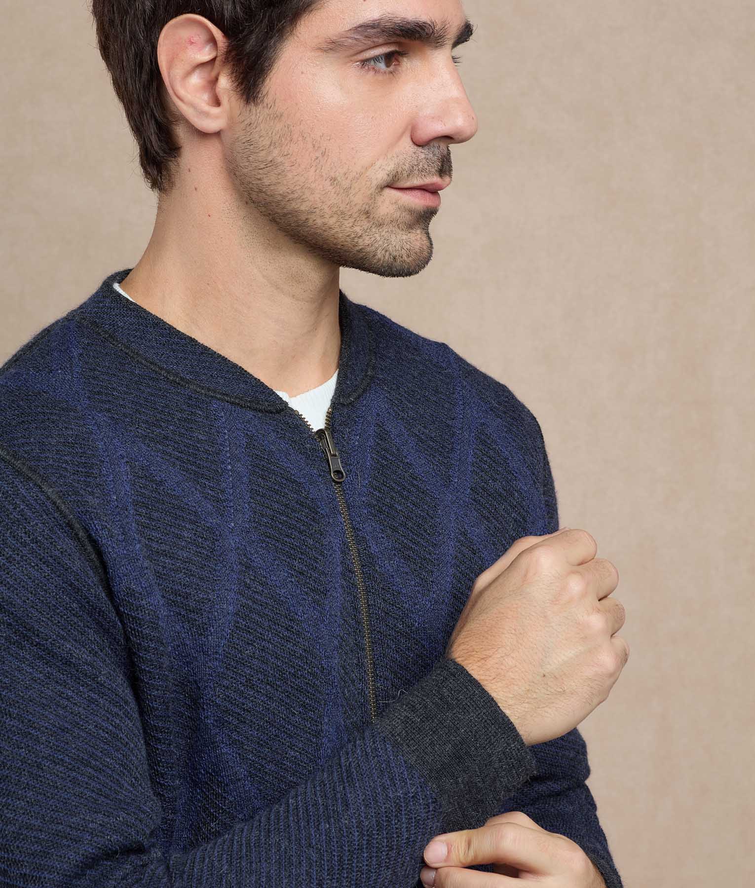 Cardigan Rombos Reversible