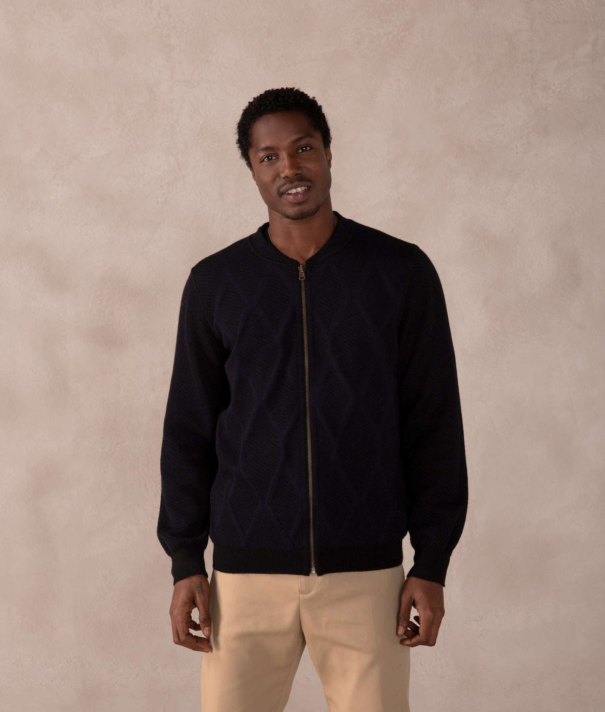 Cardigan Reversible - Azul Navy Marino