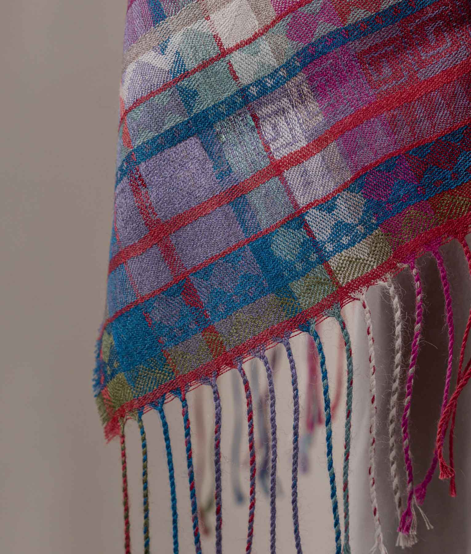 Capa Jacquard El Pueblo - Rojo Guinda