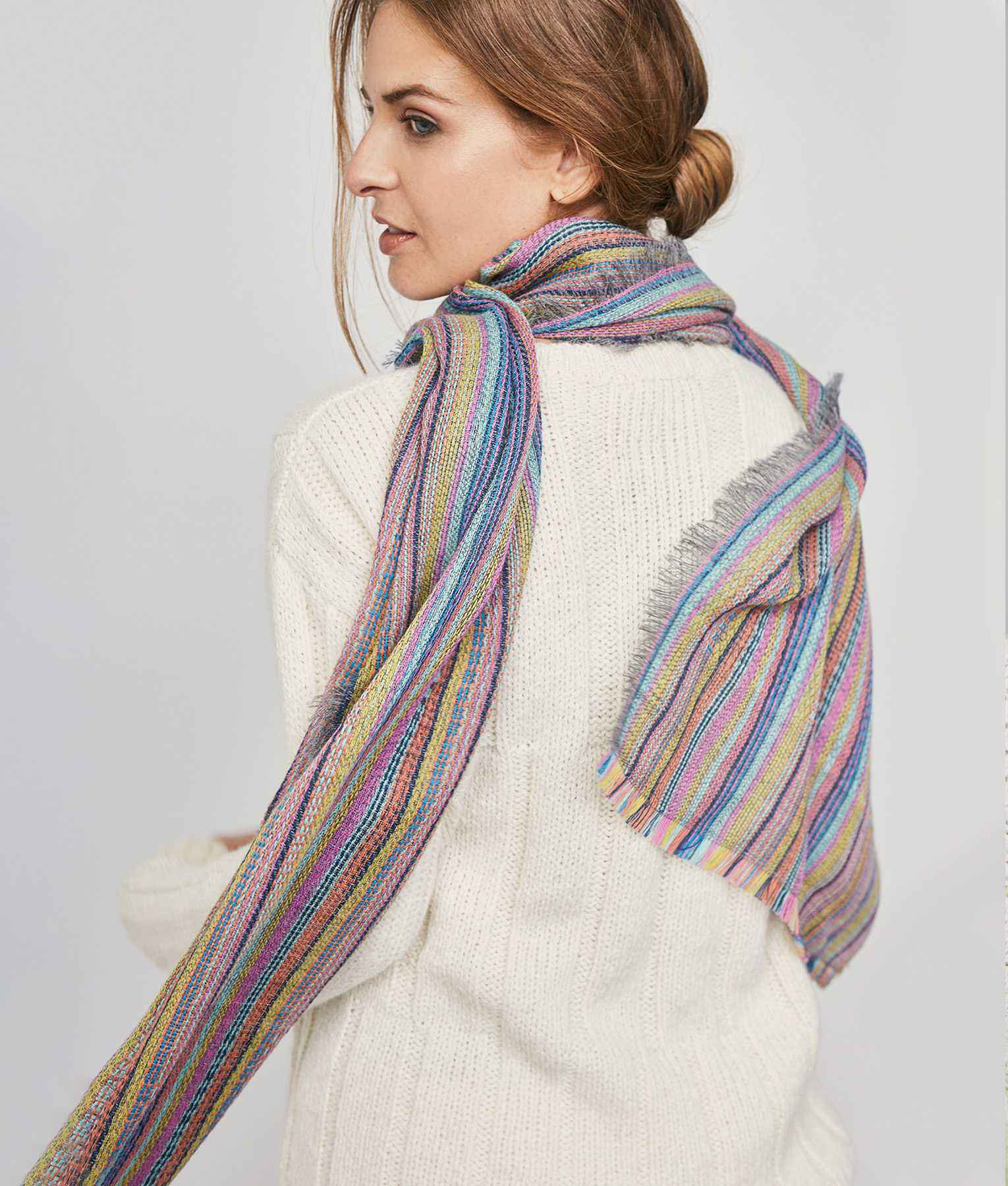 Estola Cuadritos Baby Alpaca