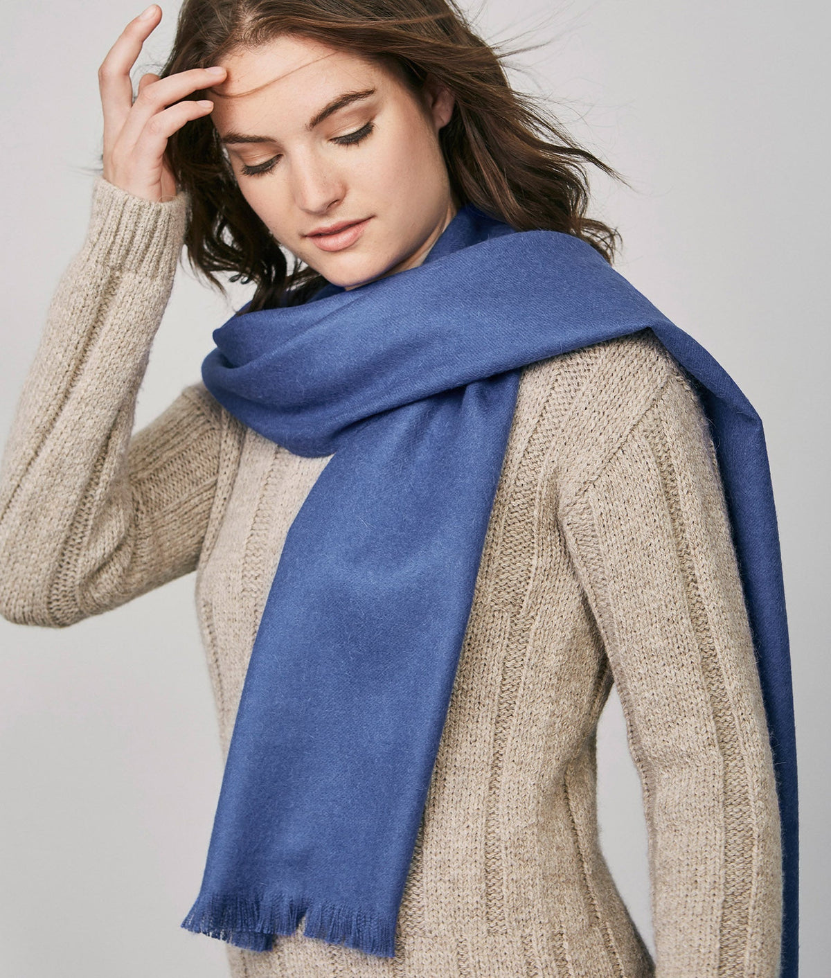 New Fringeless Brushed Scarf