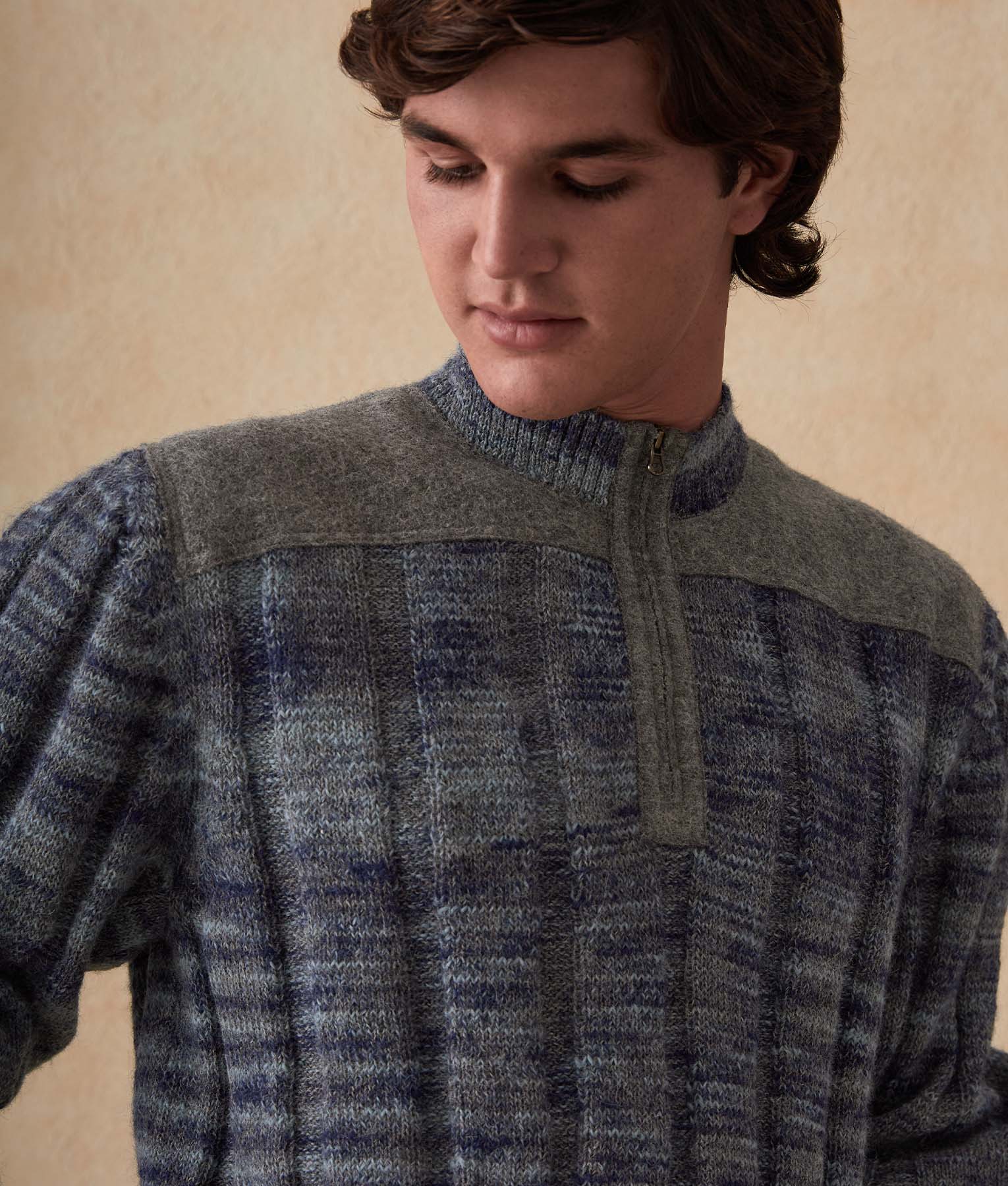 Chompa De Hombre Con Cierre Delantero - Ultimate Gray