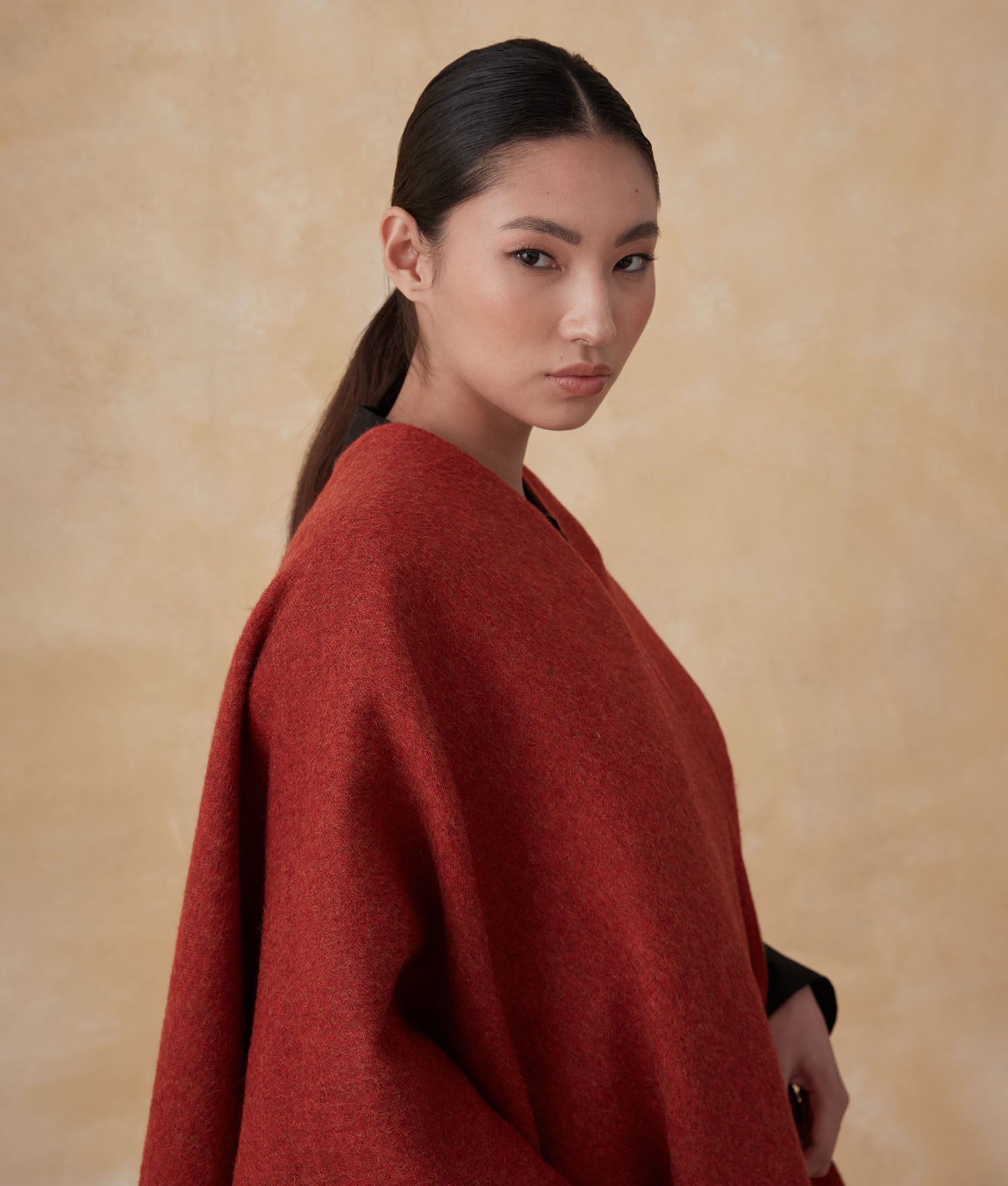 Ruana Reversible Baby Alpaca