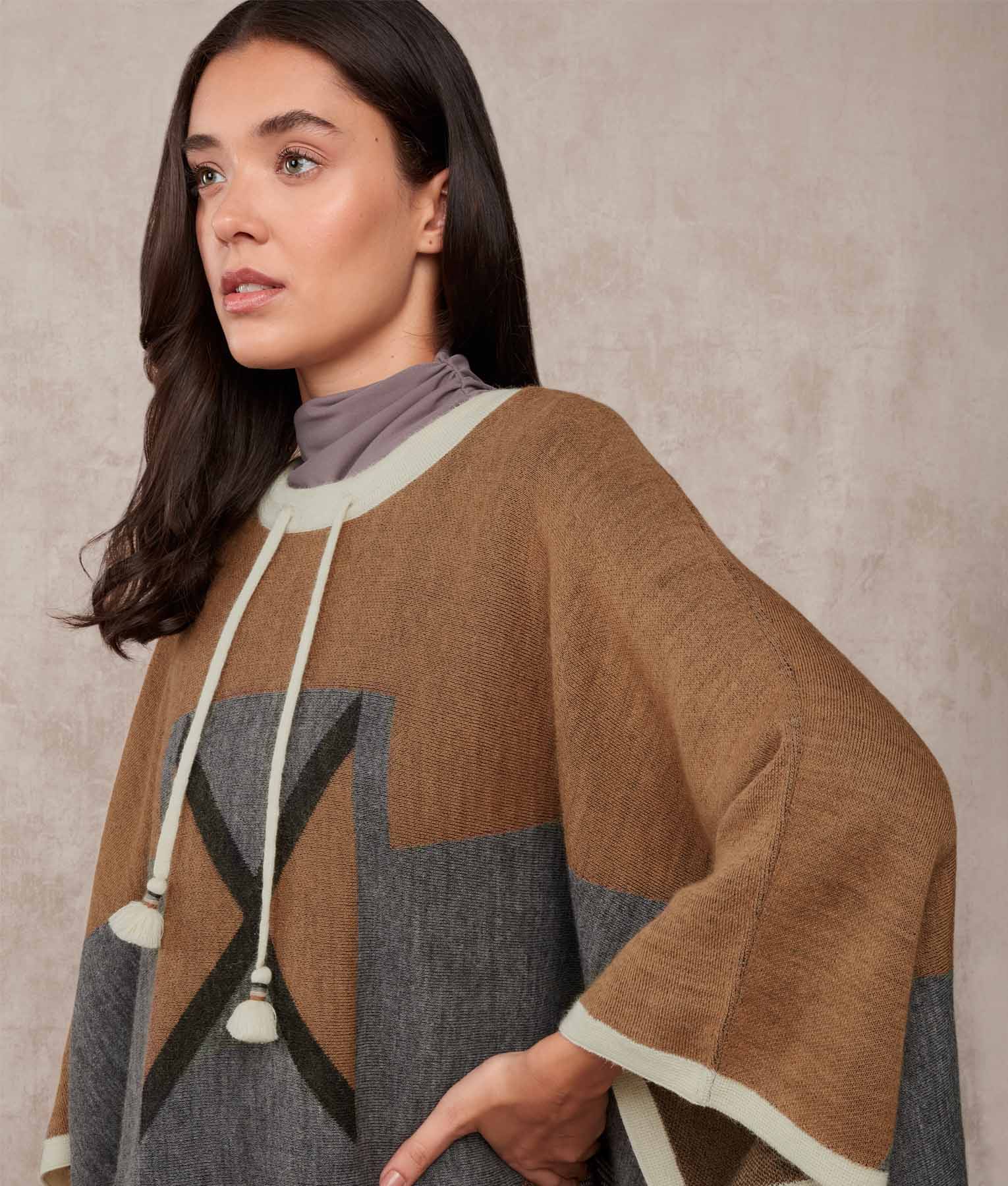 Poncho El Favorito Jacquard