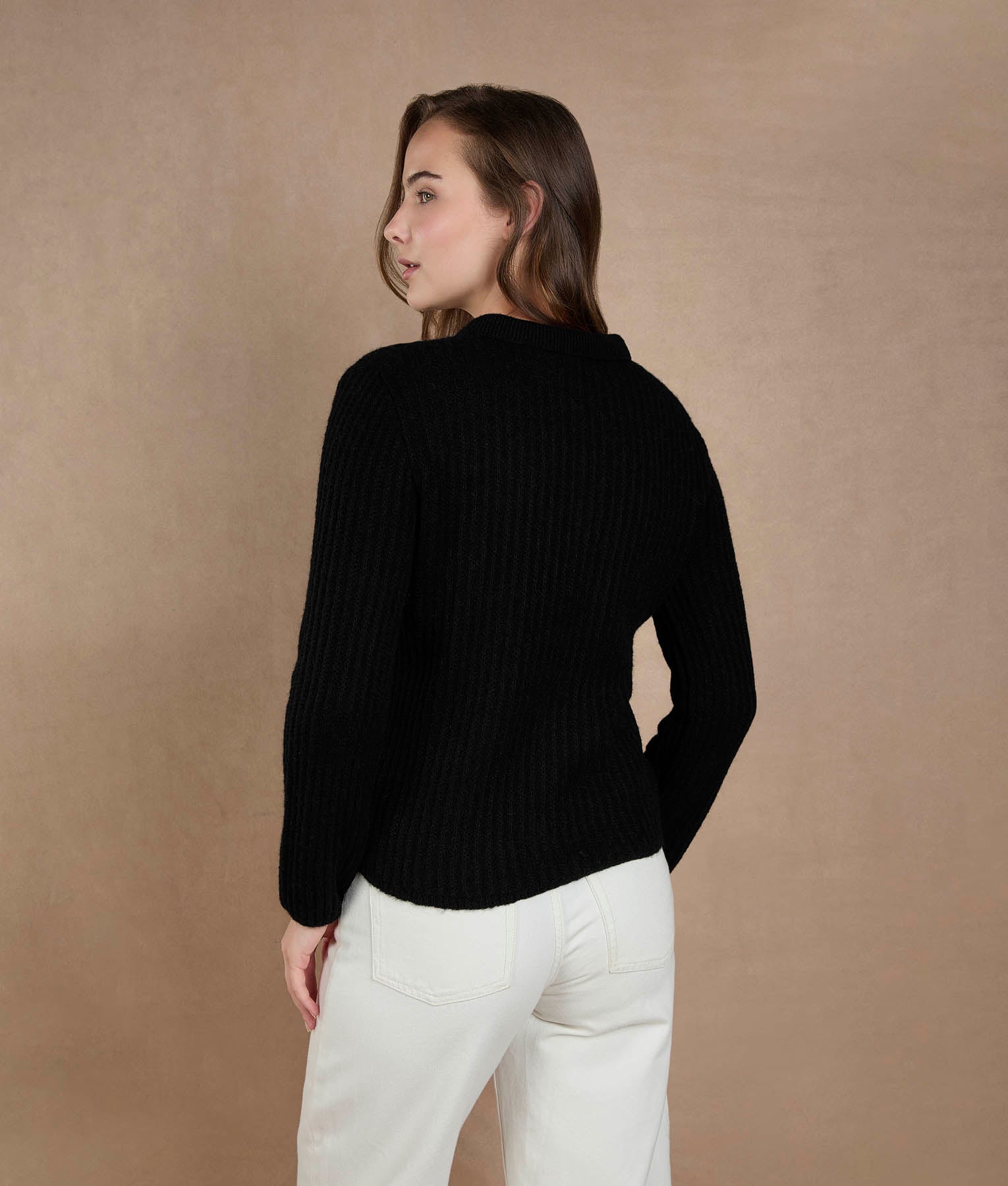 Cardigan con bolsillos - Black