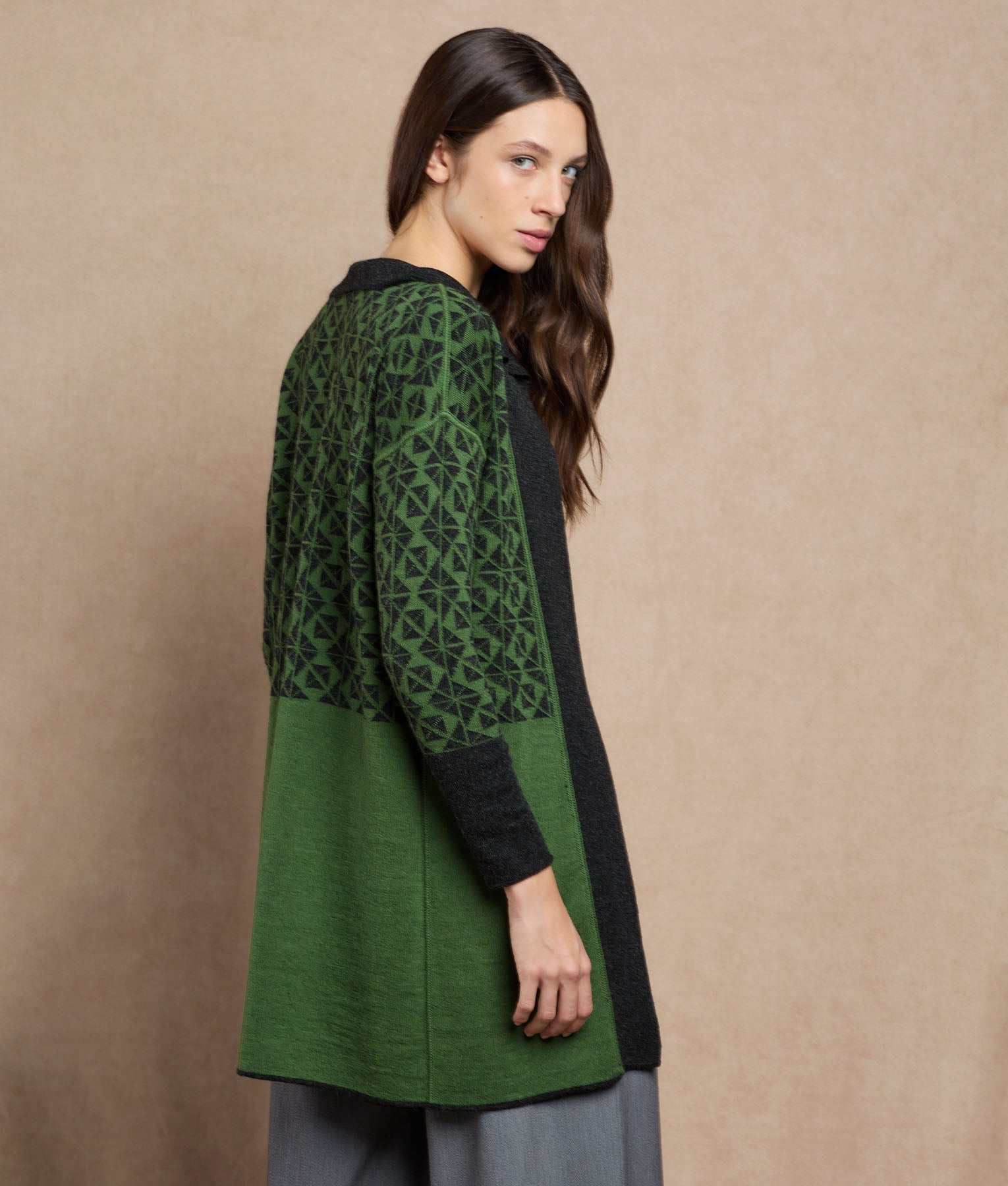 Cardigan Largo Reversible