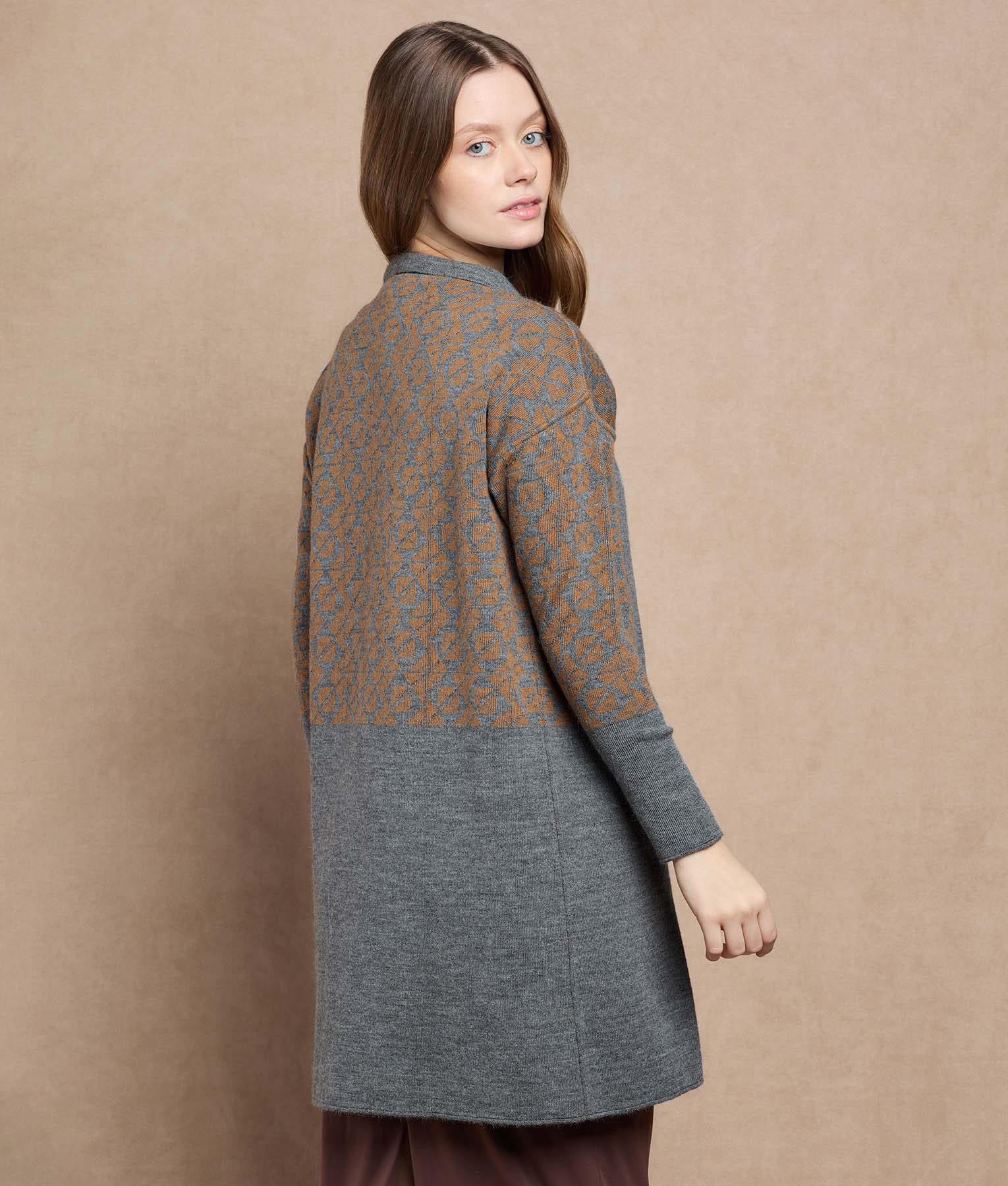 Cardigan Largo Reversible