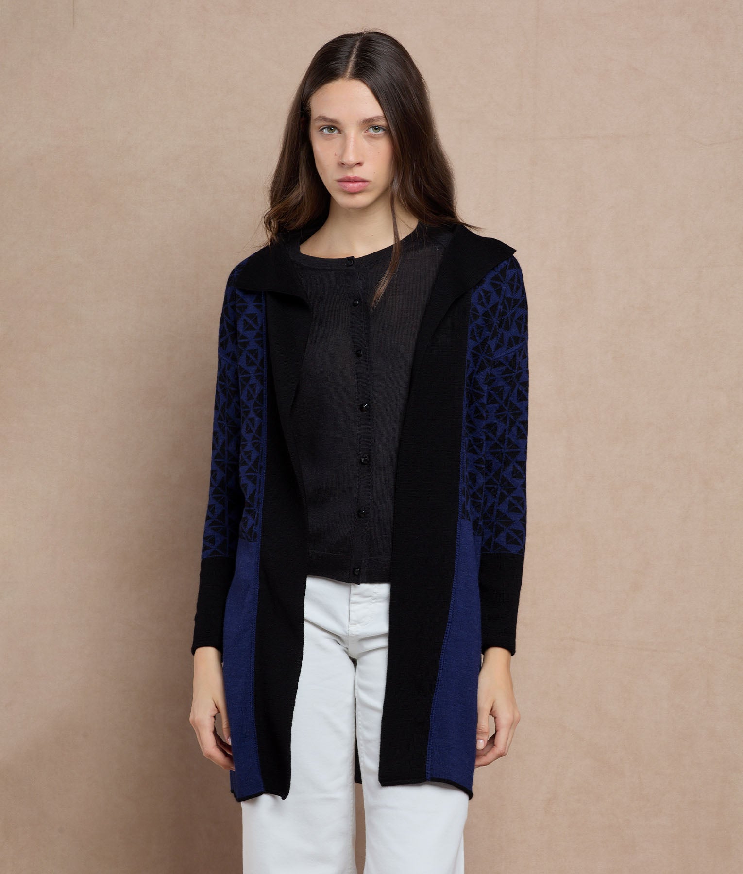 Cardigan Largo Reversible