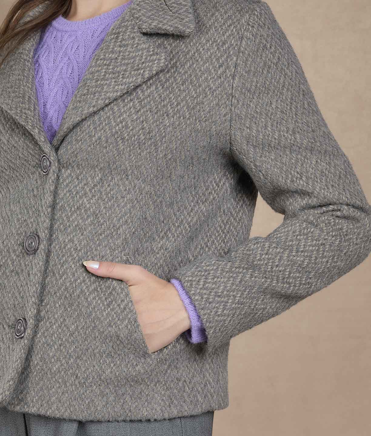 Chaqueta  Espigas - Gris grafito