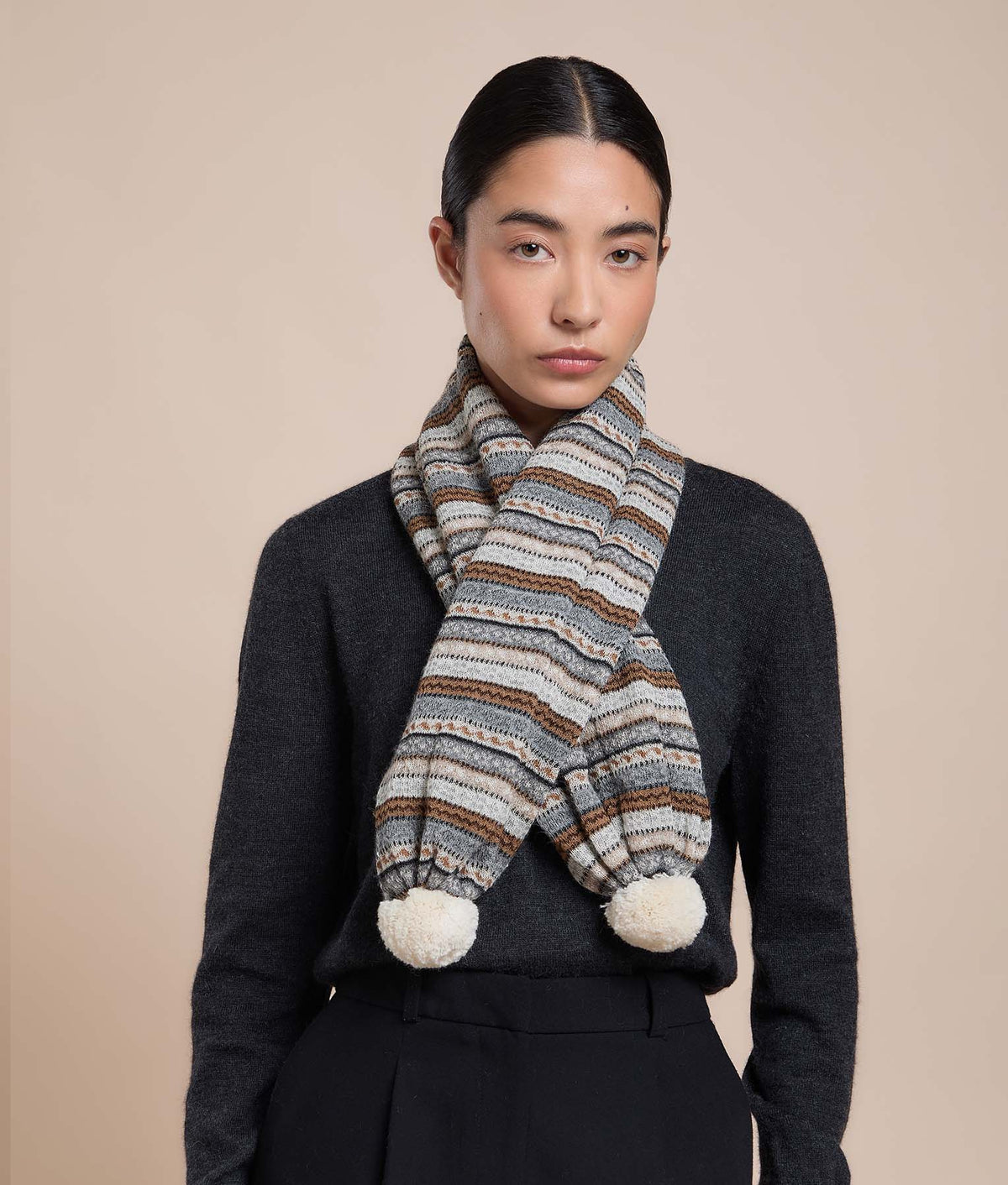 Chalina Jacquard con Pompones