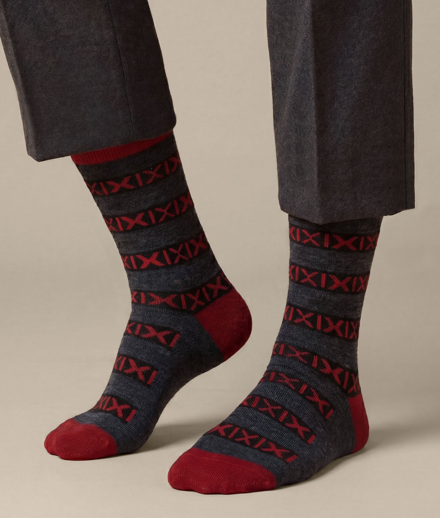 Medias a rayas para hombre