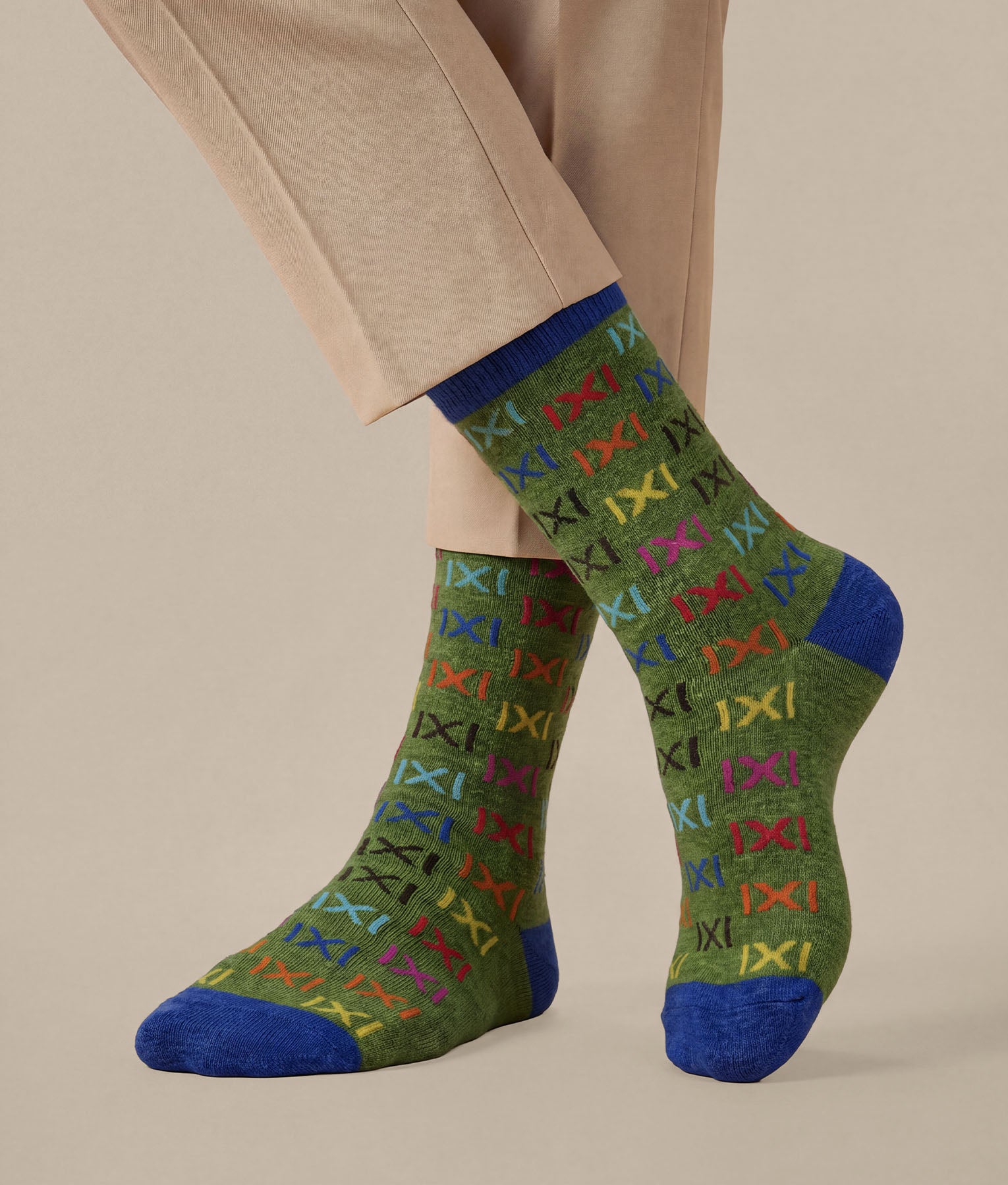 Medias Multicolor Cruzadas Para Mujer