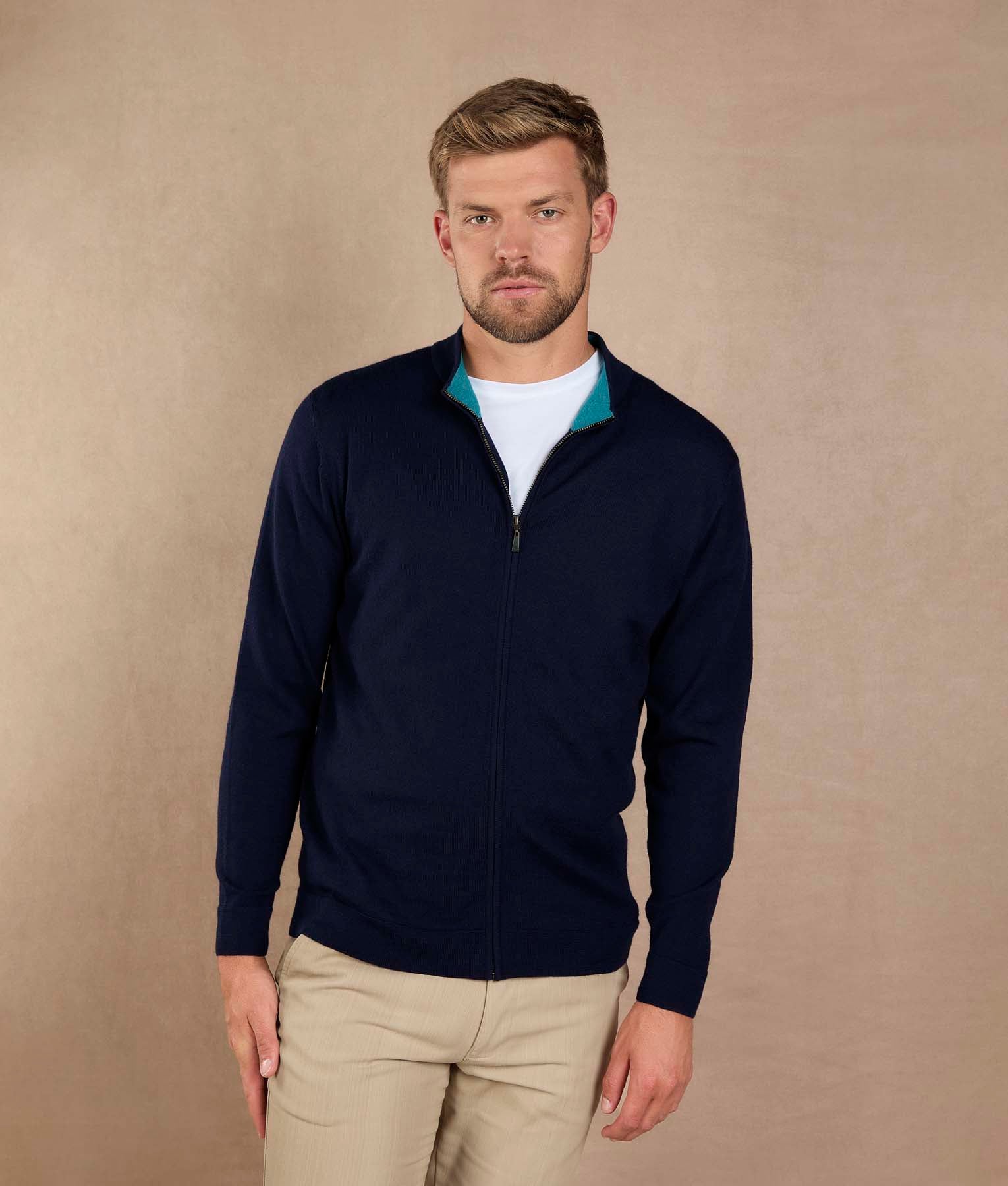 Cardigan Cuello Mock